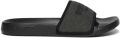 Superdry Luxe badslippers met glittersteentjes Dames Slippers - Zwart