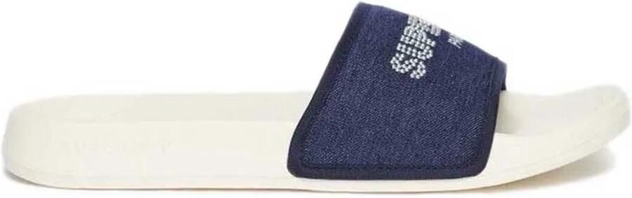 Superdry Luxe badslippers met glittersteentjes Dames Slippers