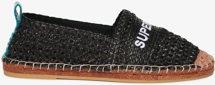 Superdry Raffia espadrille met borduursels Dames Espadrilles