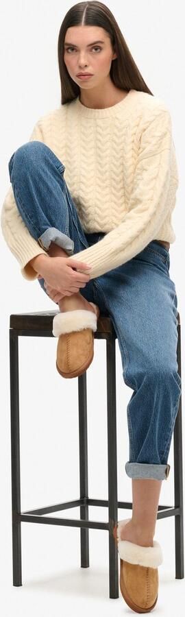 Superdry Suède Mule pantoffels Dames Schoenen