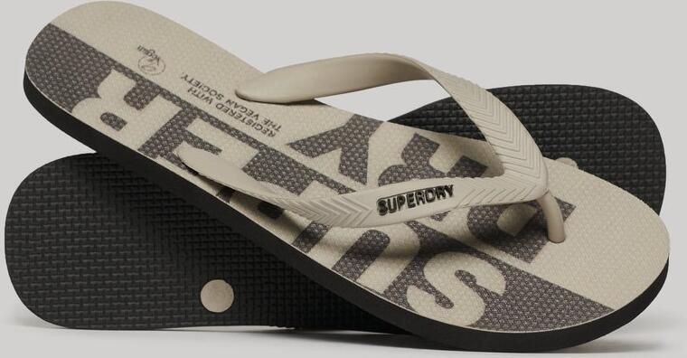 Superdry Vegan Kinderenlippers met logo Heren Slippers