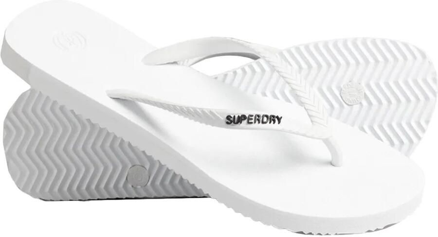 Superdry Vintage Classic Slippers Wit Vrouw