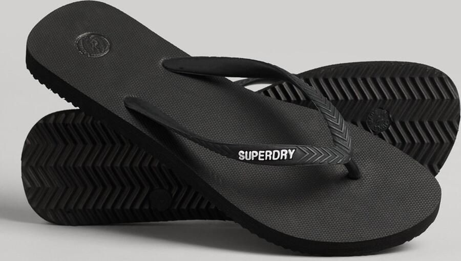 Superdry Vintage Classic Slippers Zwart Vrouw