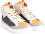 Superdry Vegan Lux Sneakers Charcoal Orange Off White Dames - Thumbnail 1