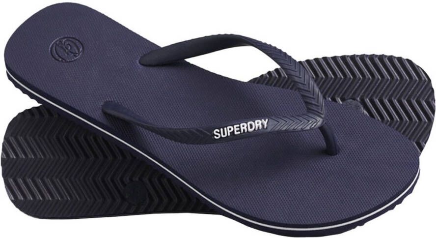 Superdry Vintage Classic Slippers Blauw Vrouw