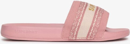 Superdry Webbing Interest Slippers Roze Vrouw