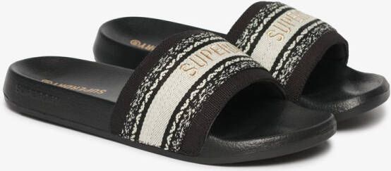 Superdry Webbing Interest Slippers Zwart Vrouw