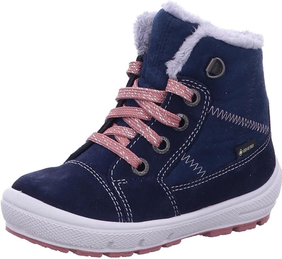 Superfit Hoge Sneakers Glacier Blau Textil Velour