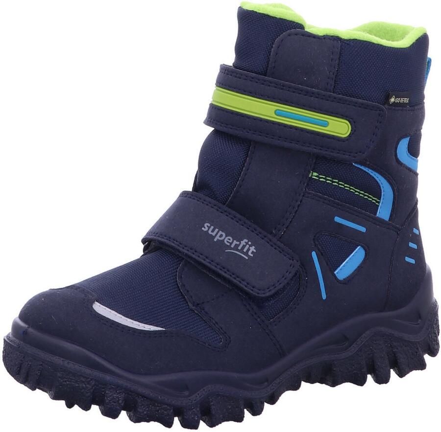 SUPERFIT Snowboots 'Husky' blauw neongroen