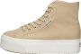 Superga 2708 Hi-Top Veterschoenen Hoog beige - Thumbnail 1