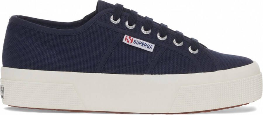 Superga canvas sneakers donkerblauw