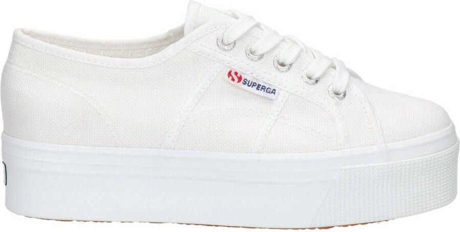 Superga Linea Platform Dames Schoenen White Textil Foot Locker