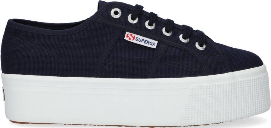 Superga 2790 Cotw Line Up And Down Lage sneakers Dames Blauw