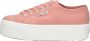 Superga 2790 Cotw Linea Veterschoenen Laag koraal rood - Thumbnail 1