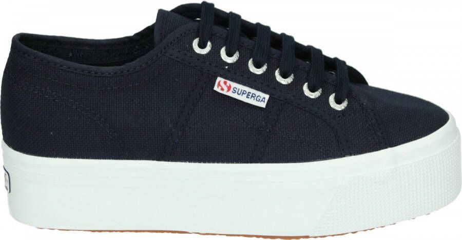 Superga 2790 Cotw Line Up And Down Lage sneakers Dames Blauw