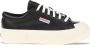 Superga 631 Stripe Platform Vegan Leather Zwart Dames - Thumbnail 1