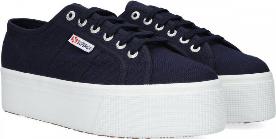 Superga 2790 Cotw Line Up And Down Lage sneakers Dames Blauw - Foto 4