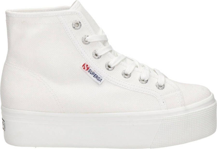 Superga Witte Casual High-Top Damessneakers White Dames