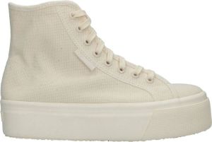 Superga HI-TOP Veterboot Vrouwen Beige