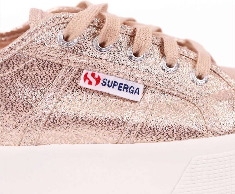 Superga Sneakers 2730 Roze Messen Streetwear Vrouwen