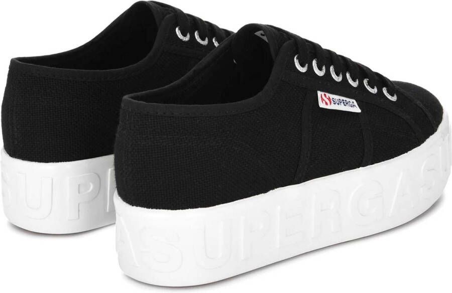 Superga Sneakers 2790 3D-Letters Zwart Streetwear Vrouwen