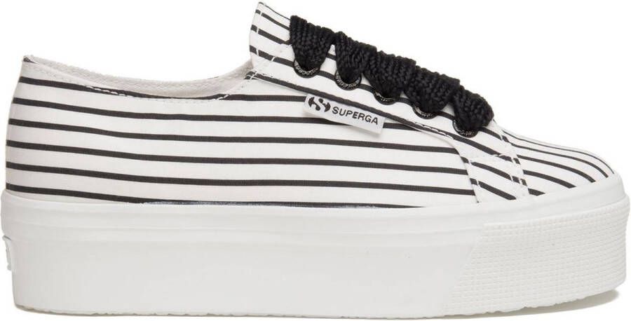 Superga Sneakers Vrouwen wit zwart (gestreept)