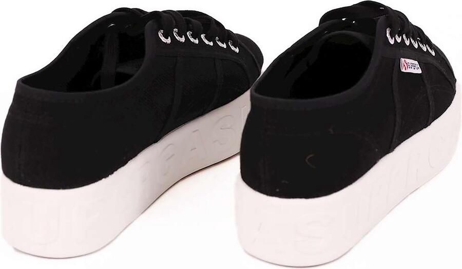 Superga 2790 3D Lettering Zwarte Sneakers Fashion Wear Vrouwen - Foto 4