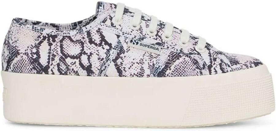 Superga 2790 Print Schoenen Wit Vrouw