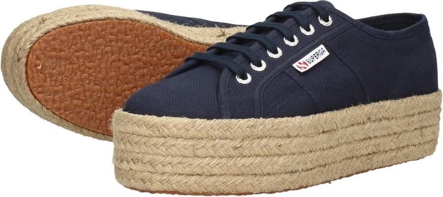 Superga 2790 Rope Veterschoenen Laag blauw - Foto 6