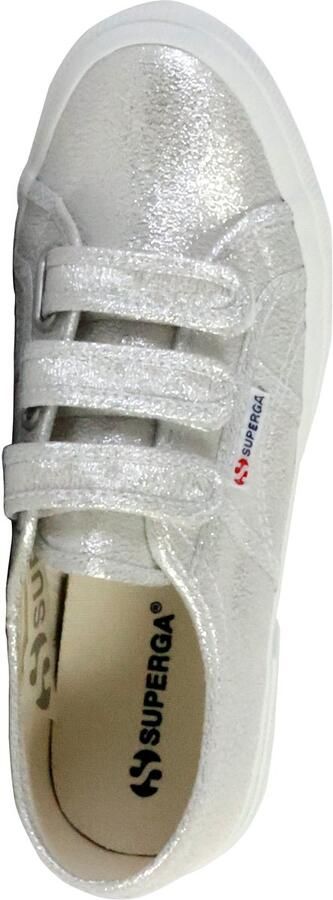 Superga Lage sneakers met klittenbandriempjes van Lame - Foto 2