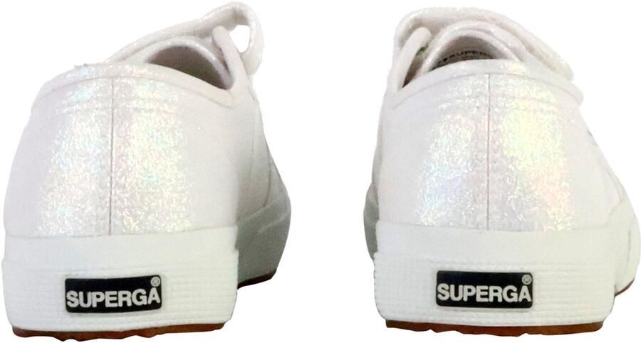 Superga Lage sneakers met klittenbandriempjes van Lame - Foto 2