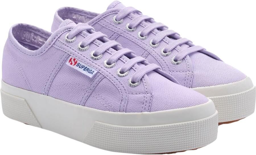 Superga Lila Platform Sneakers Lente Zomer 2024 Purple Dames - Foto 2