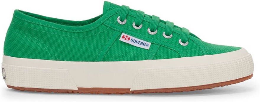 Superga Grasgroene Vetersneakers