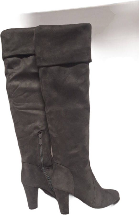 SuperMe SUPER ME- SUEDELOOK LAARS- BLACK-BLOKHAK