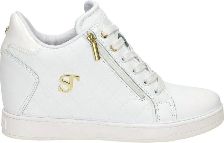 Supertrash Suptertrash Loula Mid Emb Sneaker Women Wht-Gld - Foto 1