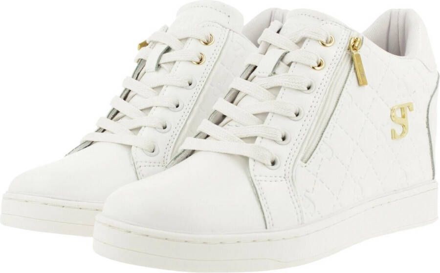 Supertrash Suptertrash Loula Mid Emb Sneaker Women Wht-Gld - Foto 2