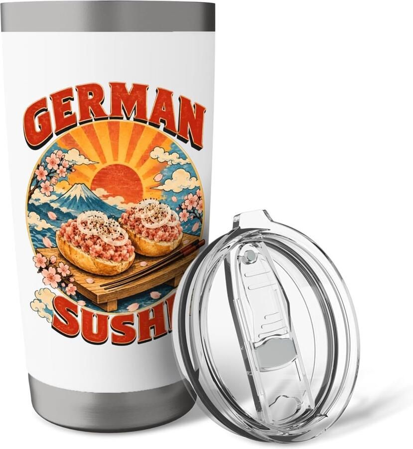 Sushi broodjes thermosbeker