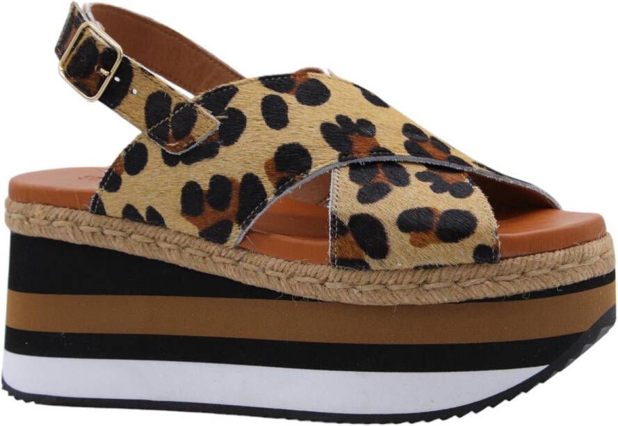 Sweet Lemon Sandaal Leopard Print