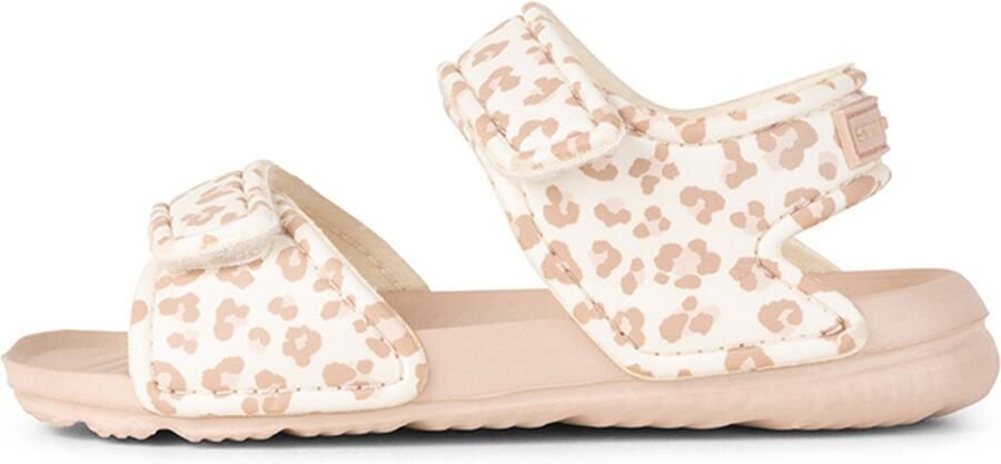 Swim Essentials Beige Panterprint Sandalen