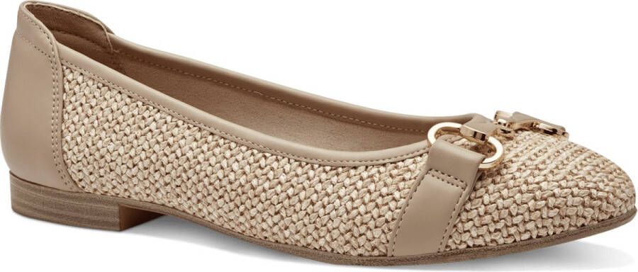 Tamaris Ballerina's taupe Synthetisch Dames