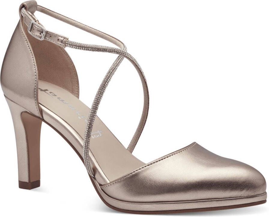 Tamaris Pumps in metallic met strass-steentjes