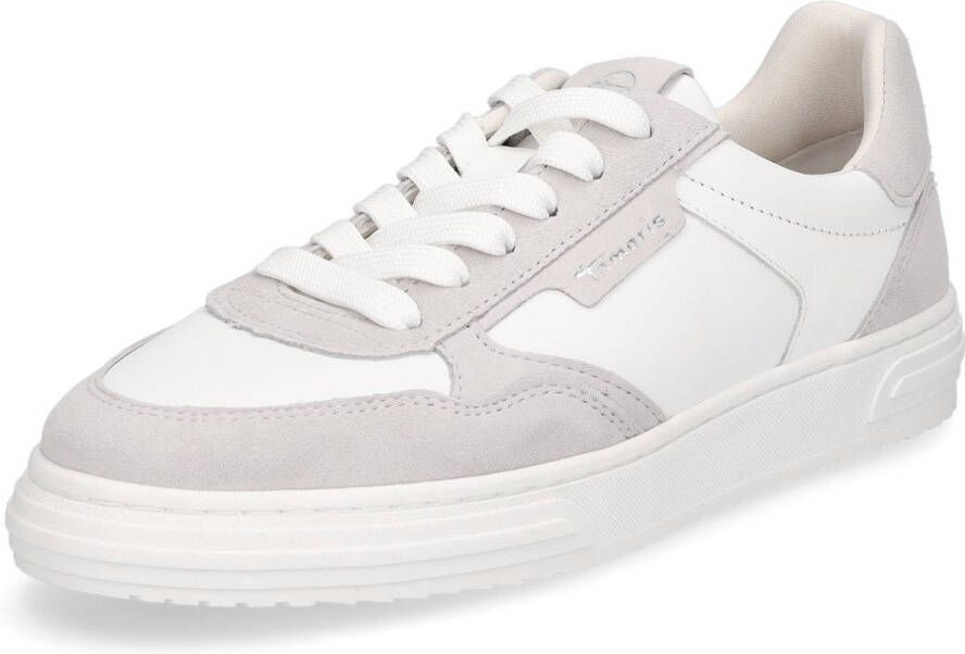 Tamaris Plateausneakers vrijetijdsschoen lage schoen veterschoen met zijlijk logo-opdruk