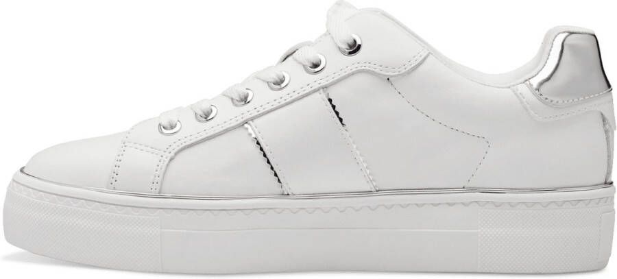 Tamaris Plateausneakers plateau vrijetijdsschoen lage schoen veterschoen in materiaalmix