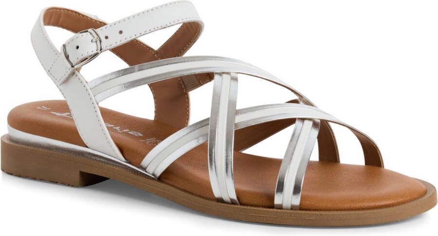 Tamaris 1-28108-44 197 Sandaal wit zilver