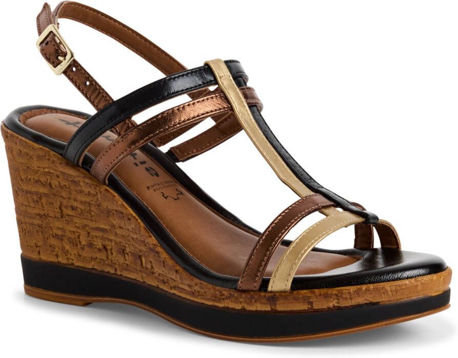 Tamaris 1-28302-44 098 Sandaal zwart goud
