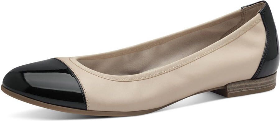 Tamaris Ballerina Beige-Zwart