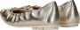 Tamaris Metallic leren ballerina schoenen Yellow - Thumbnail 1