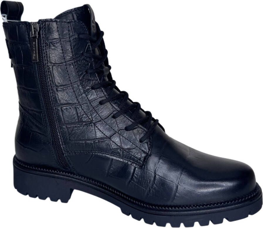 Tamaris Biker boot croco lak Kleur Zwart)