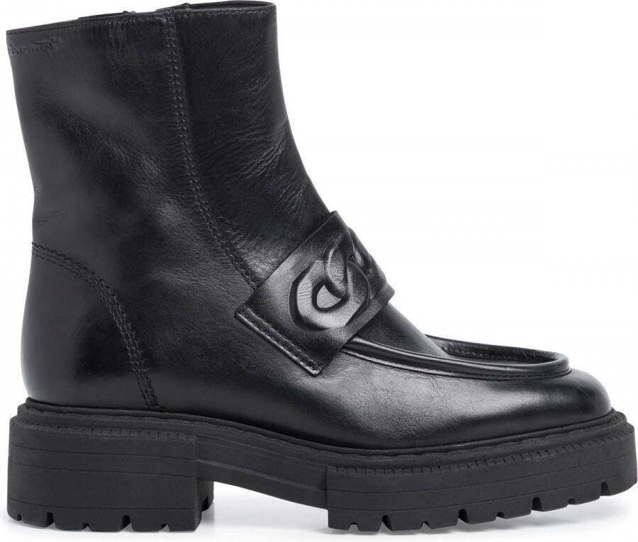 Tamaris Zwarte casual gesloten laarsjes Black Dames