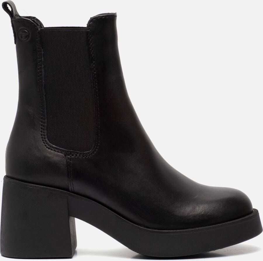 Tamaris Zwarte gesloten booties voor dames Black Dames
